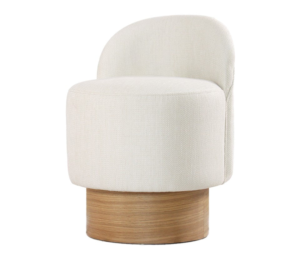 Barren Puf  | Cream Pouffe – Modern Upholstered Ottoman