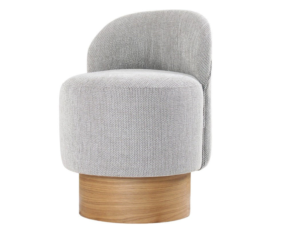Barren Puf  | Grey Pouffe – Modern Upholstered Ottoman