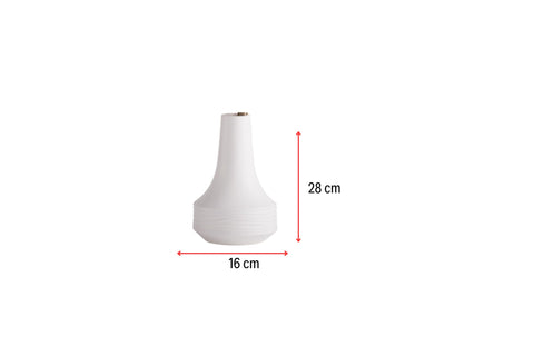 White Ceramic Vase – Modern Decorative Accent