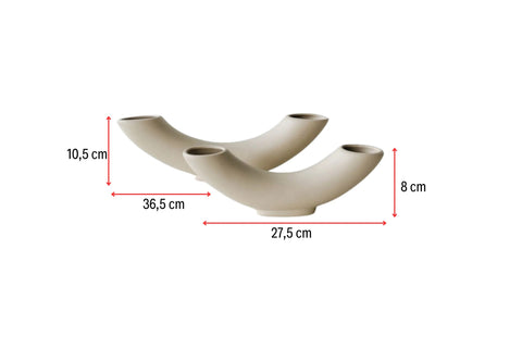 Ensemble de vases beiges – Élément décoratif d’intérieur