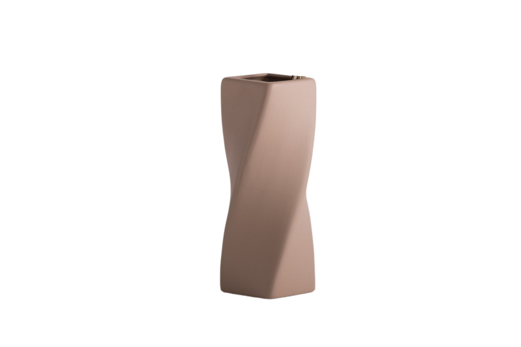 Brown Ceramic Vase for Interior Decor