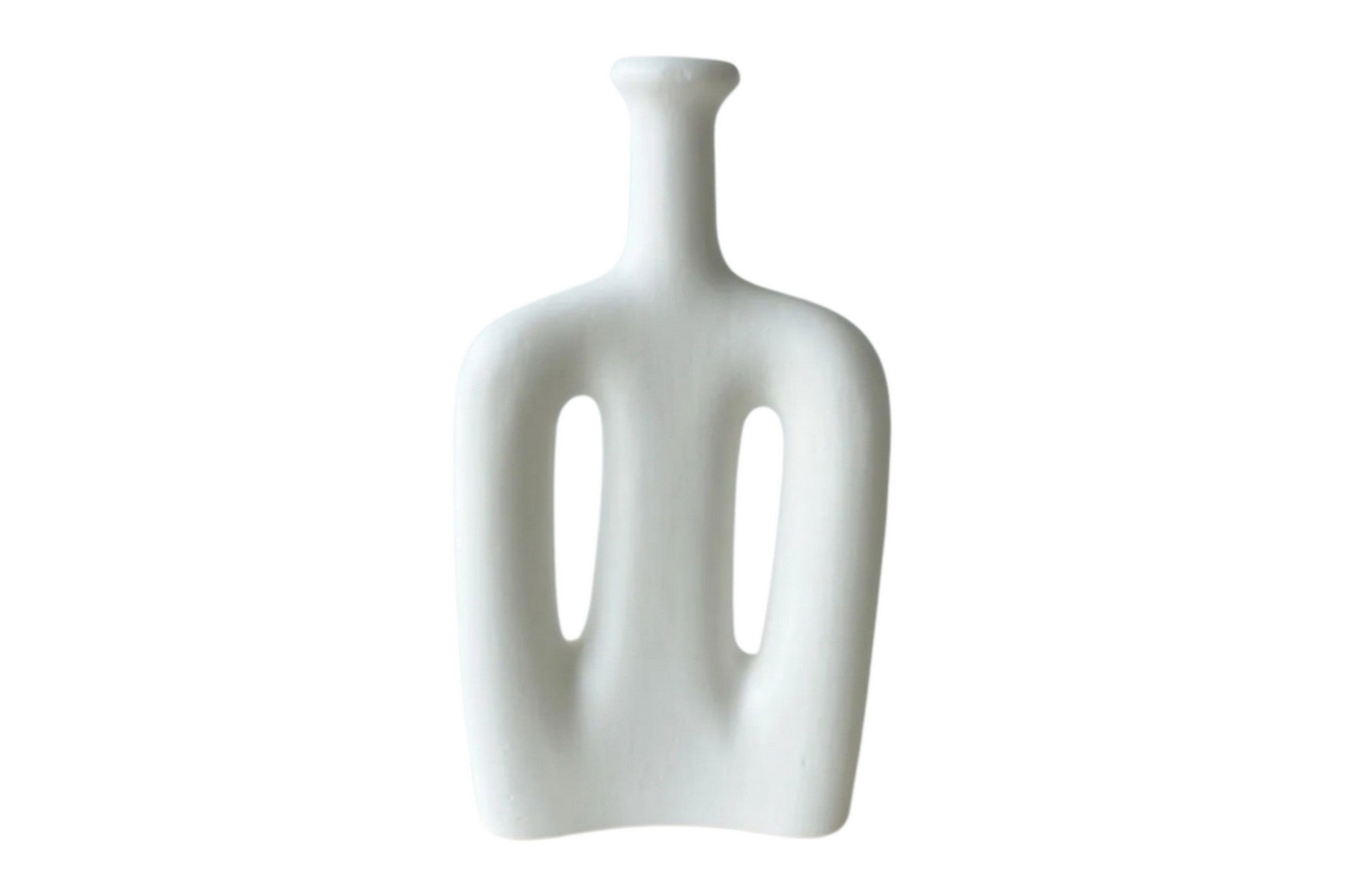 White Ceramic Vase – Contemporary Decor