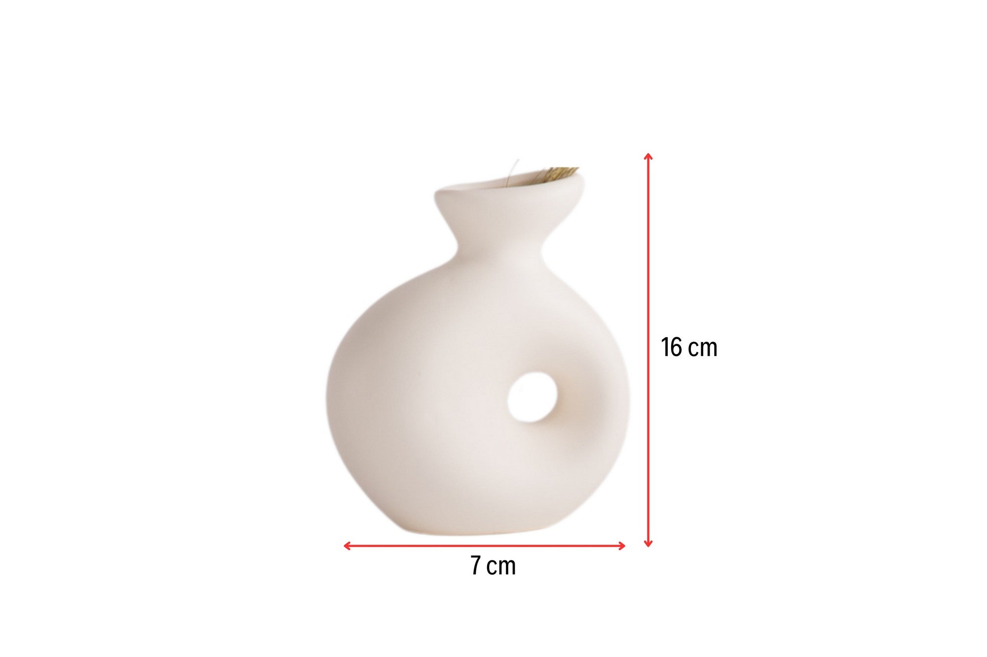Vaso in ceramica color osso – Complemento d'arredo