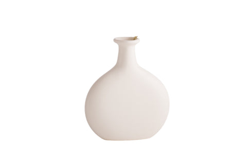Vase en céramique couleur os pour la décoration d'intérieur