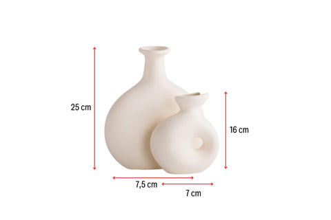 Set di vasi decorativi Bone