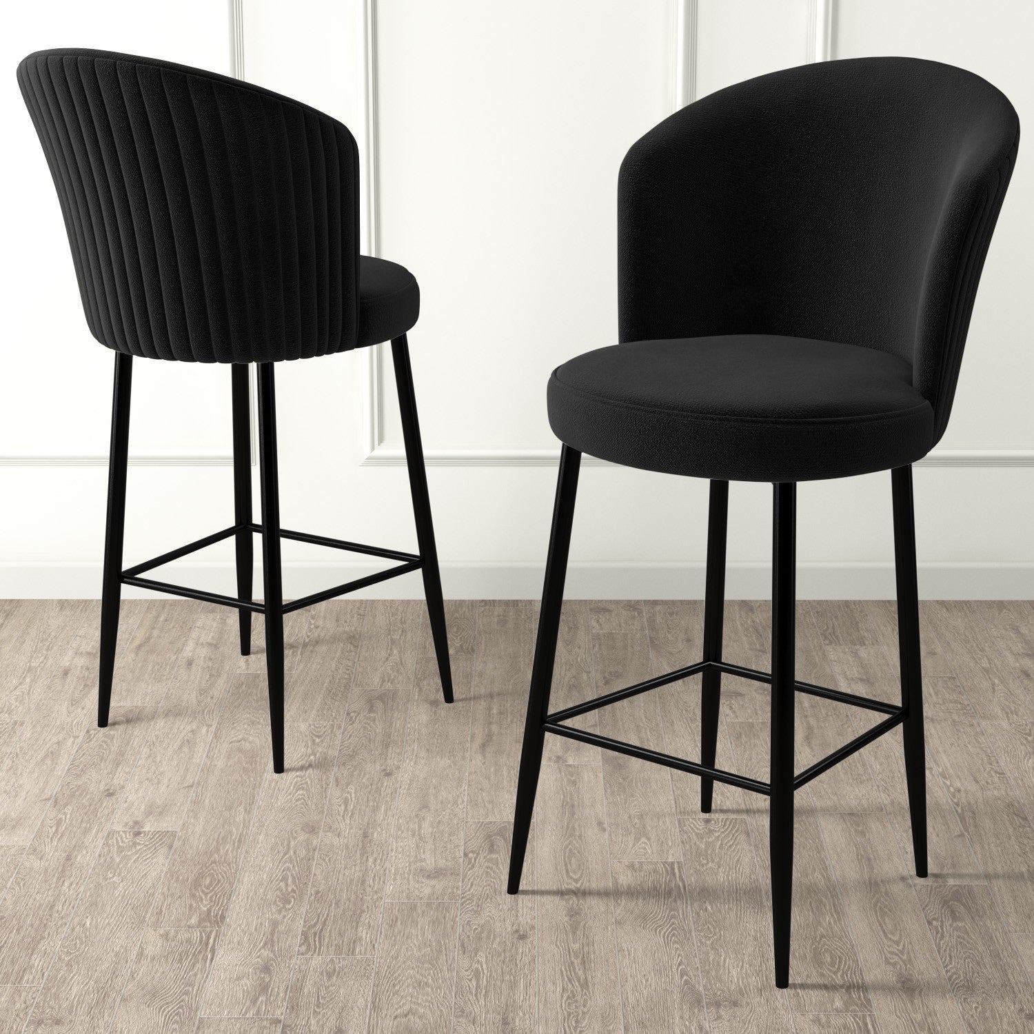 Set of 2 Alte Bar Stools in Black – product image 2