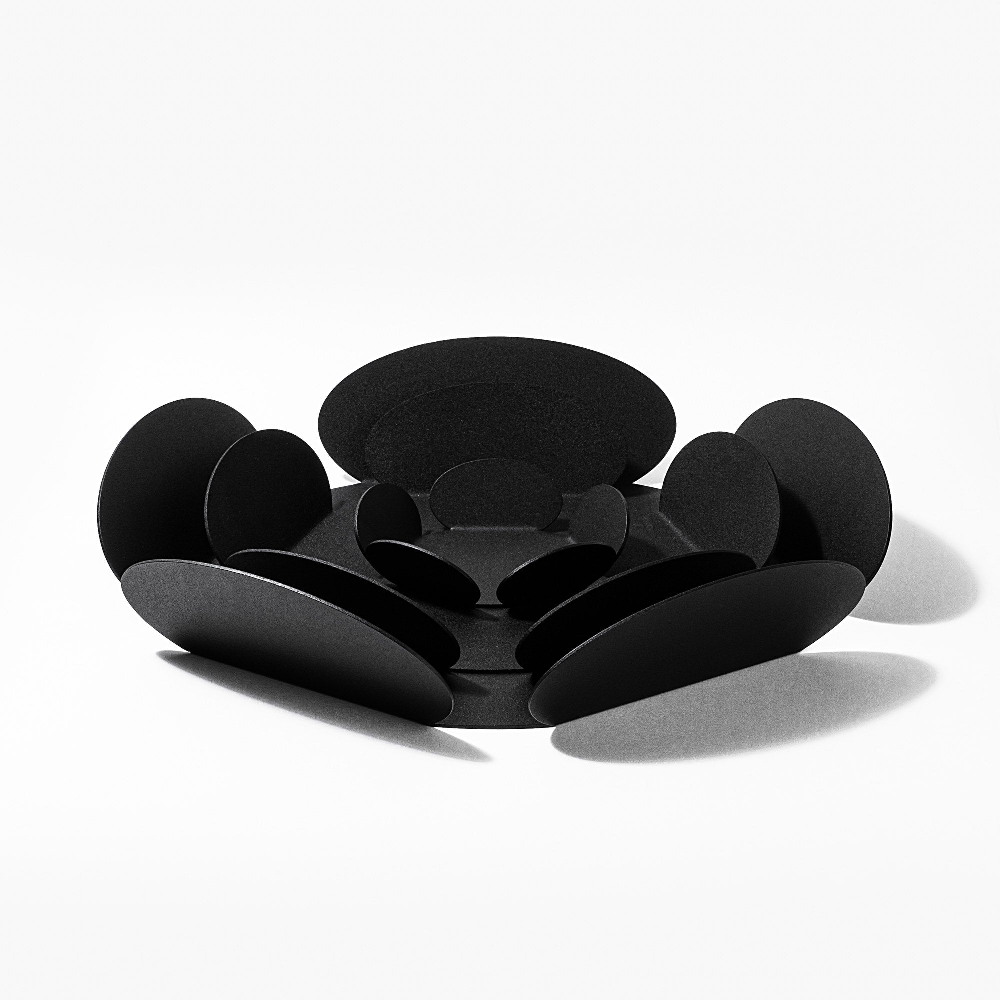 Decorative Metal Accessory Set of 3 Black | 247HFM1101