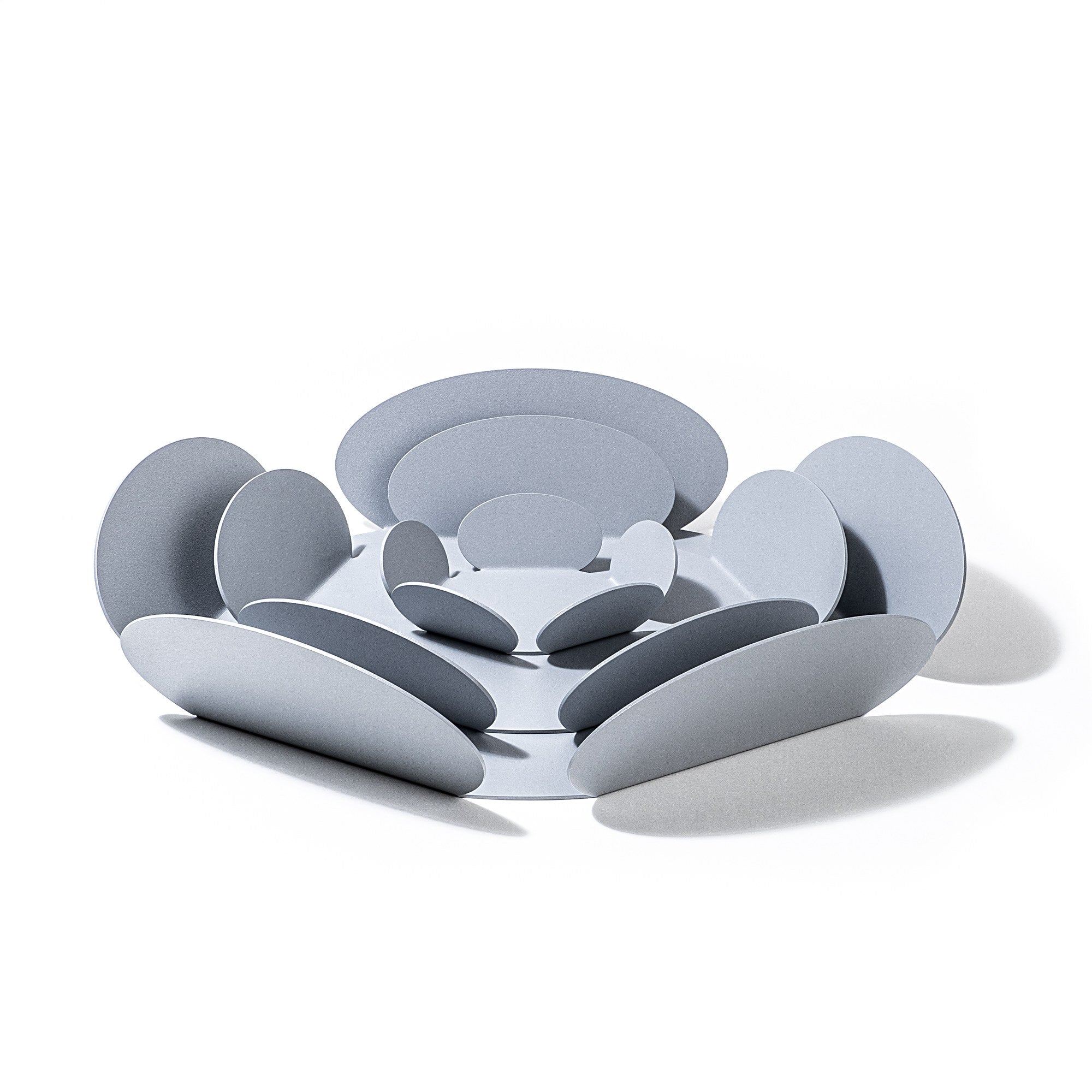 Decorative Metal Accessory Set of 3 Light Grey | 247HFM1104