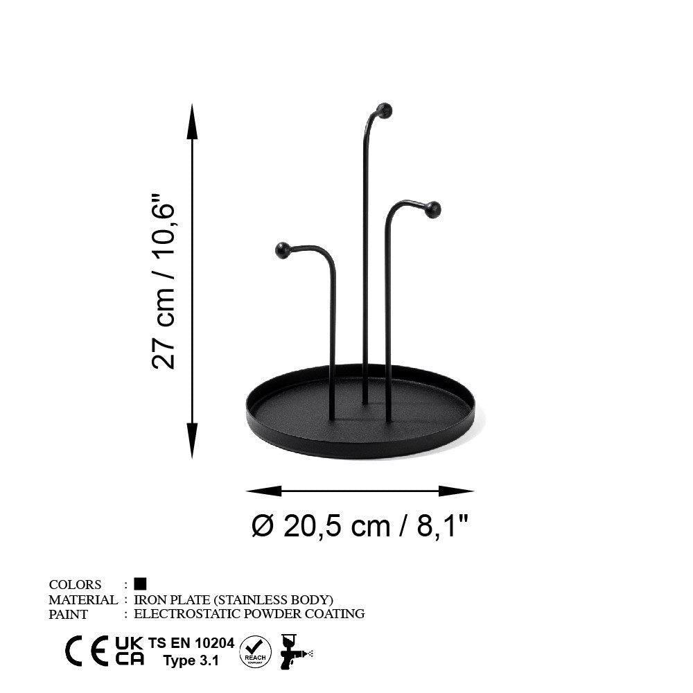 Decorative Metal Accessory Black | 247HFM1112