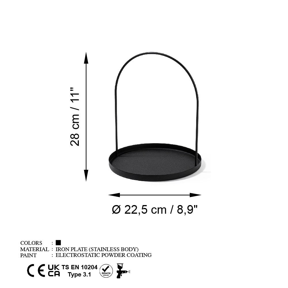 Decorative Metal Accessory Black | 247HFM1115