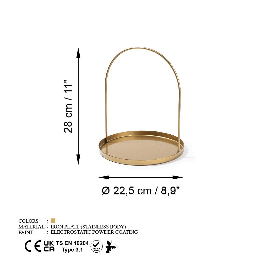 Decorative Metal Accessory Gold | 247HFM1117