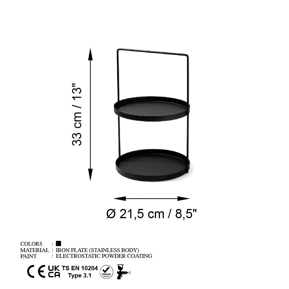 Decorative Metal Accessory Black | 247HFM1118
