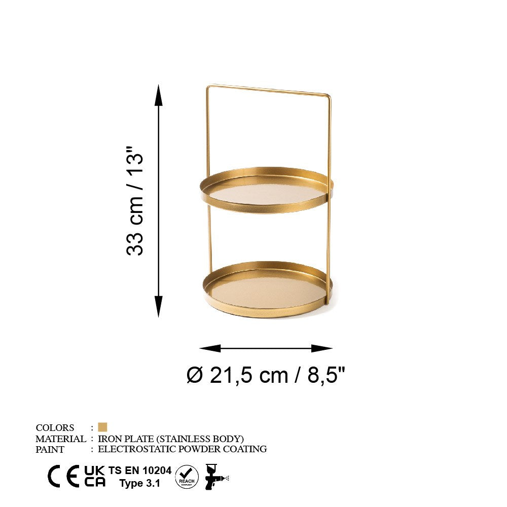 Decorative Metal Accessory Gold | 247HFM1120