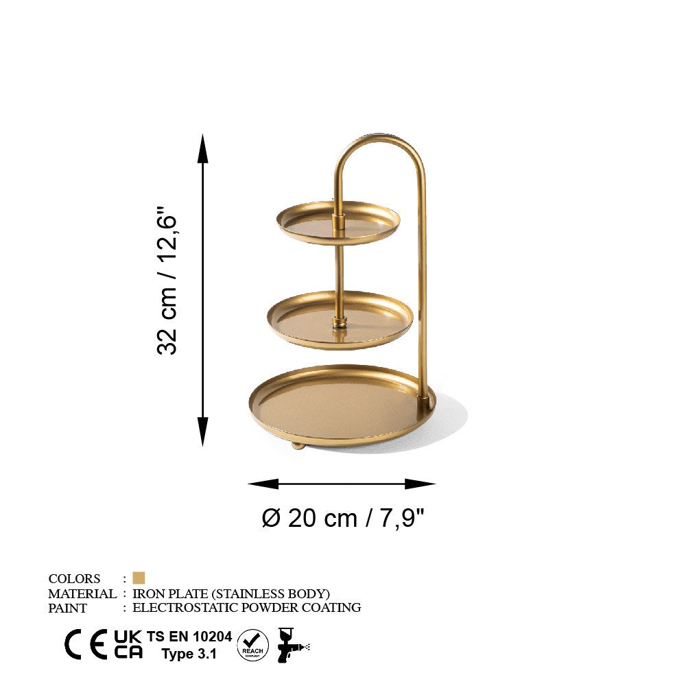 Decorative Metal Accessory Gold | 247HFM1126