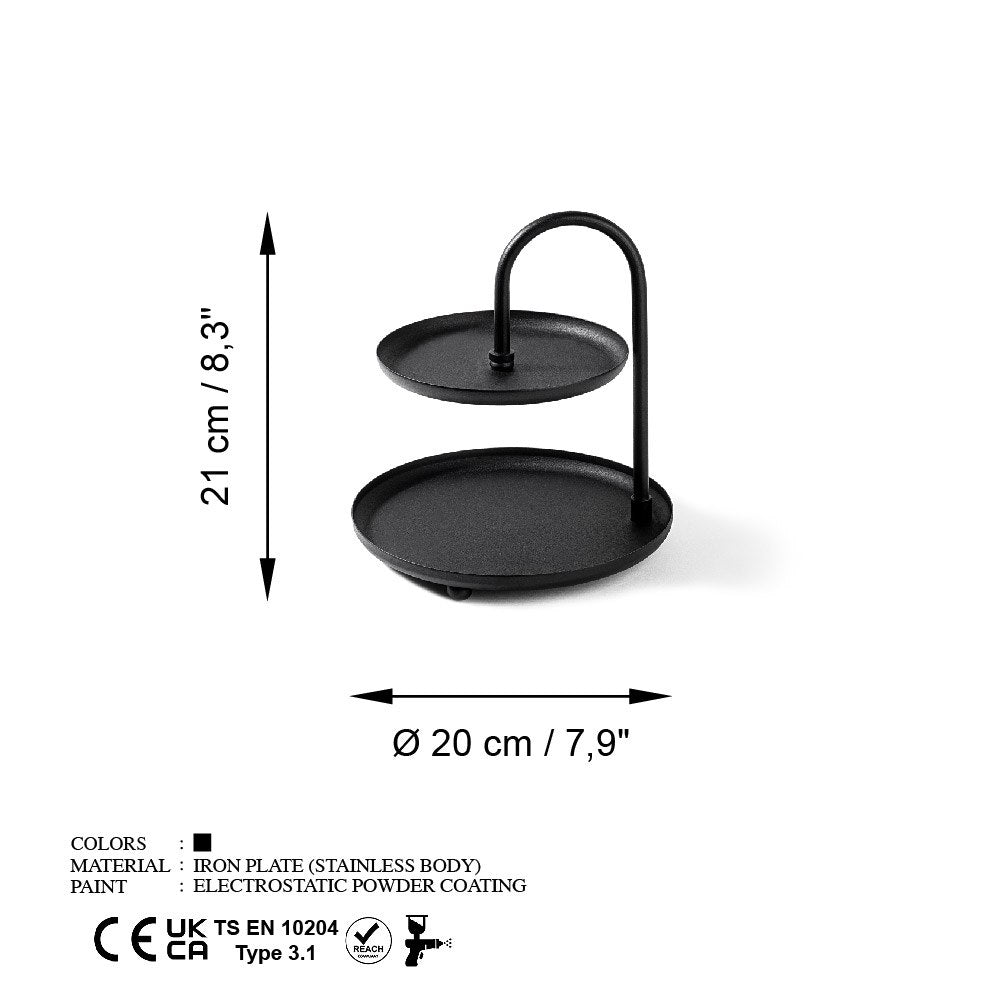 Decorative Metal Accessory Black | 247HFM1127