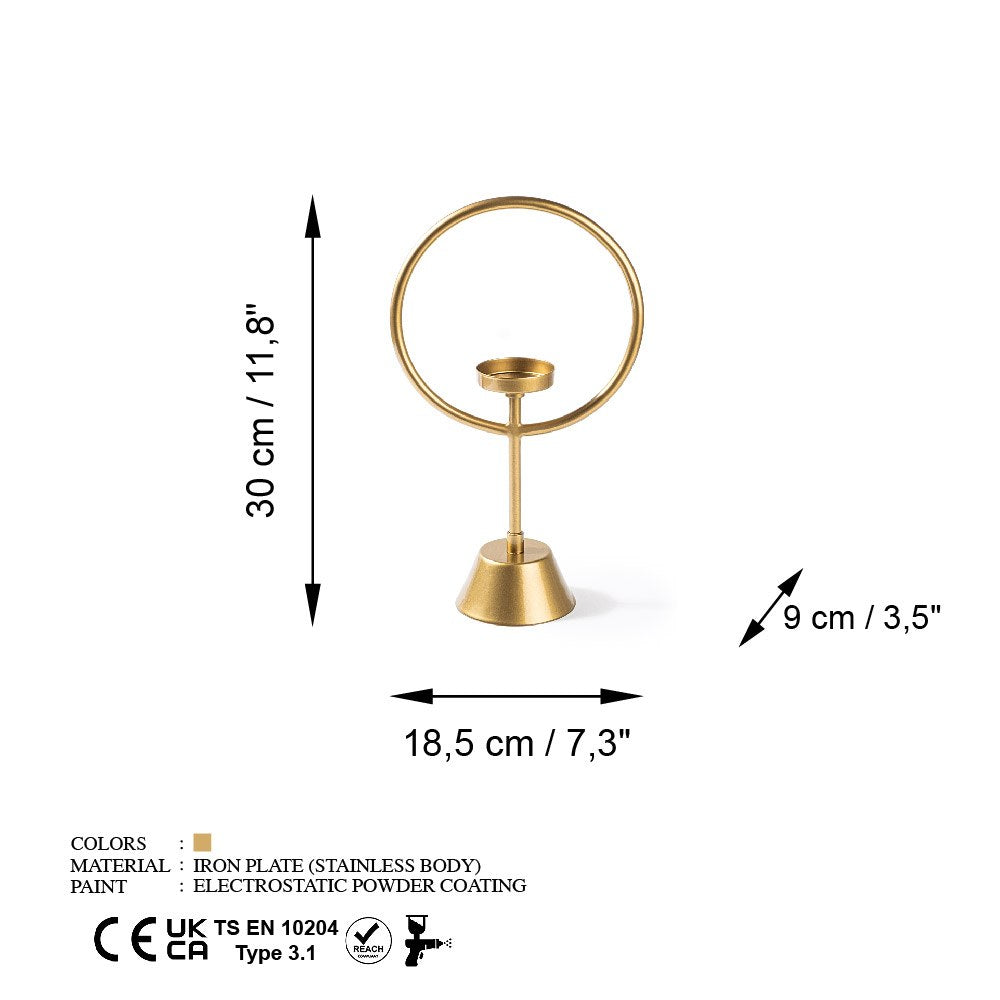 Decorative Metal Accessory Gold | 247HFM1132