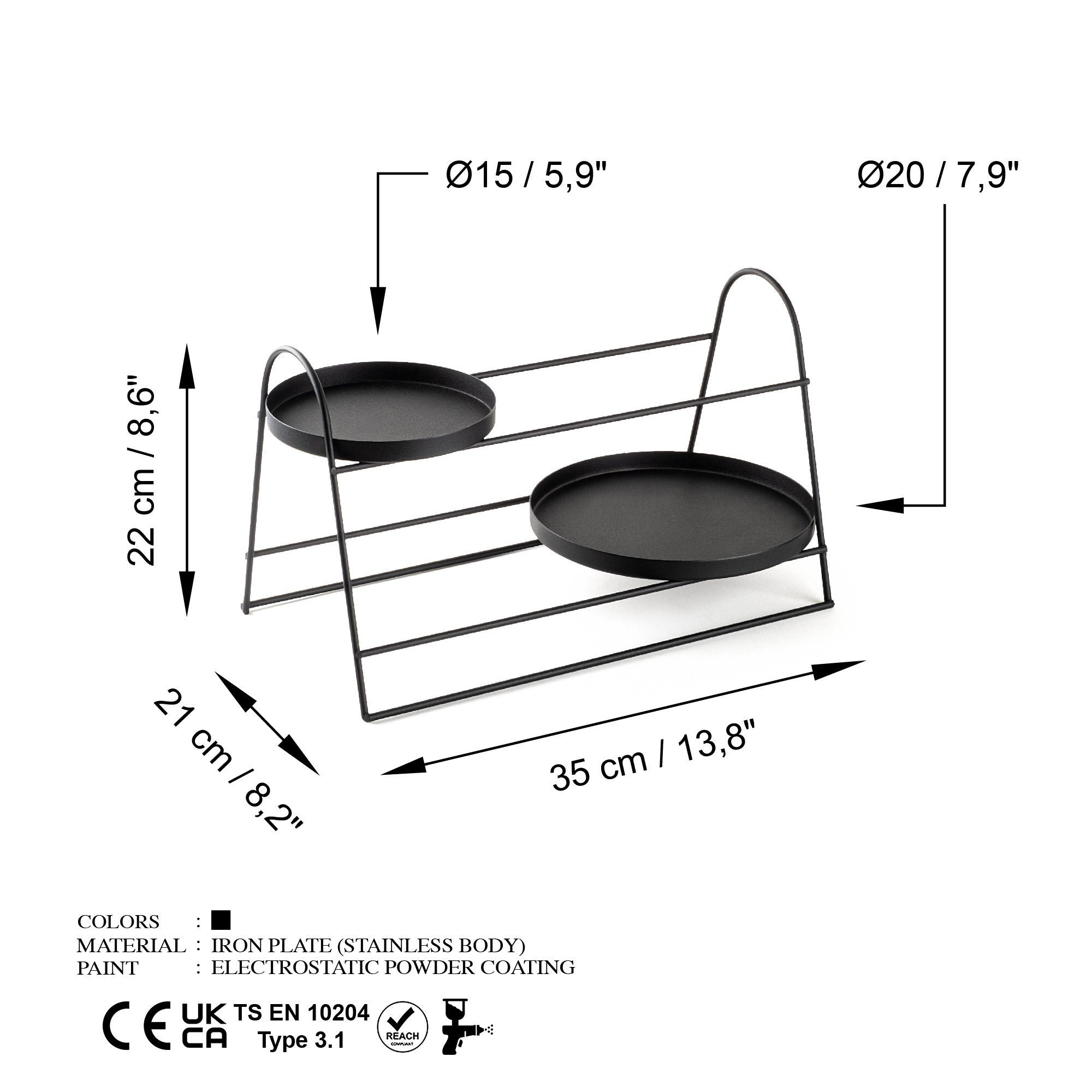 Decorative Metal Accessory Black | 247HFM1153