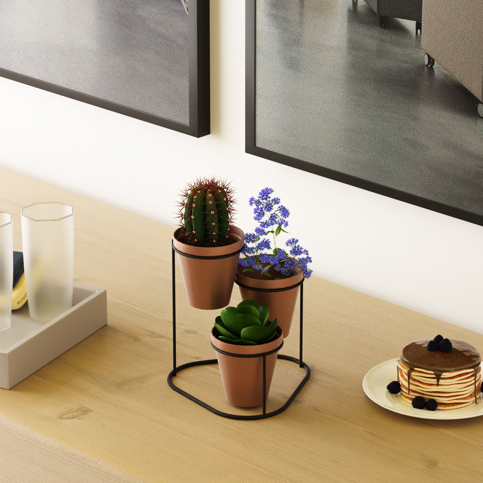 Decorative Metal Accessory Copper and Black | 247HFM1156