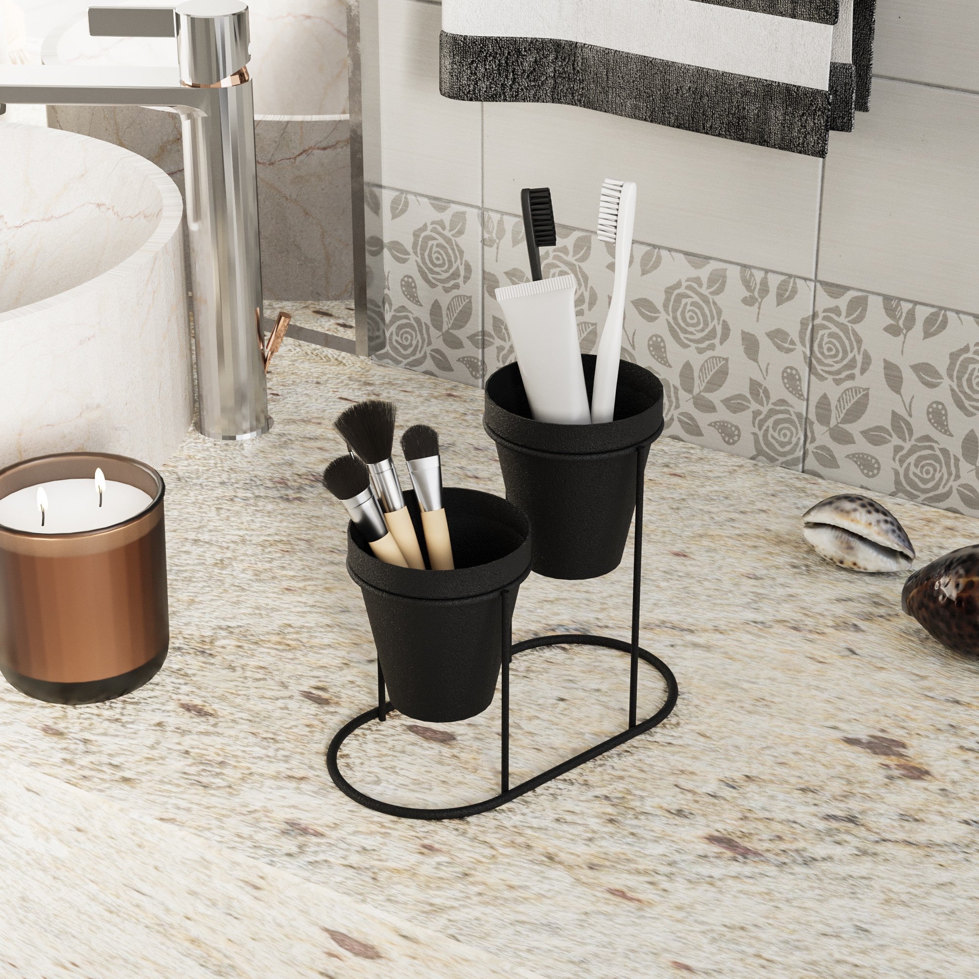 Decorative Metal Accessory Black | 247HFM1159
