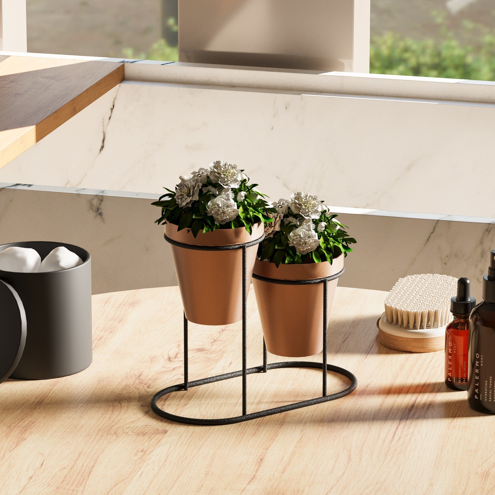 Decorative Metal Accessory Copper and Black | 247HFM1160