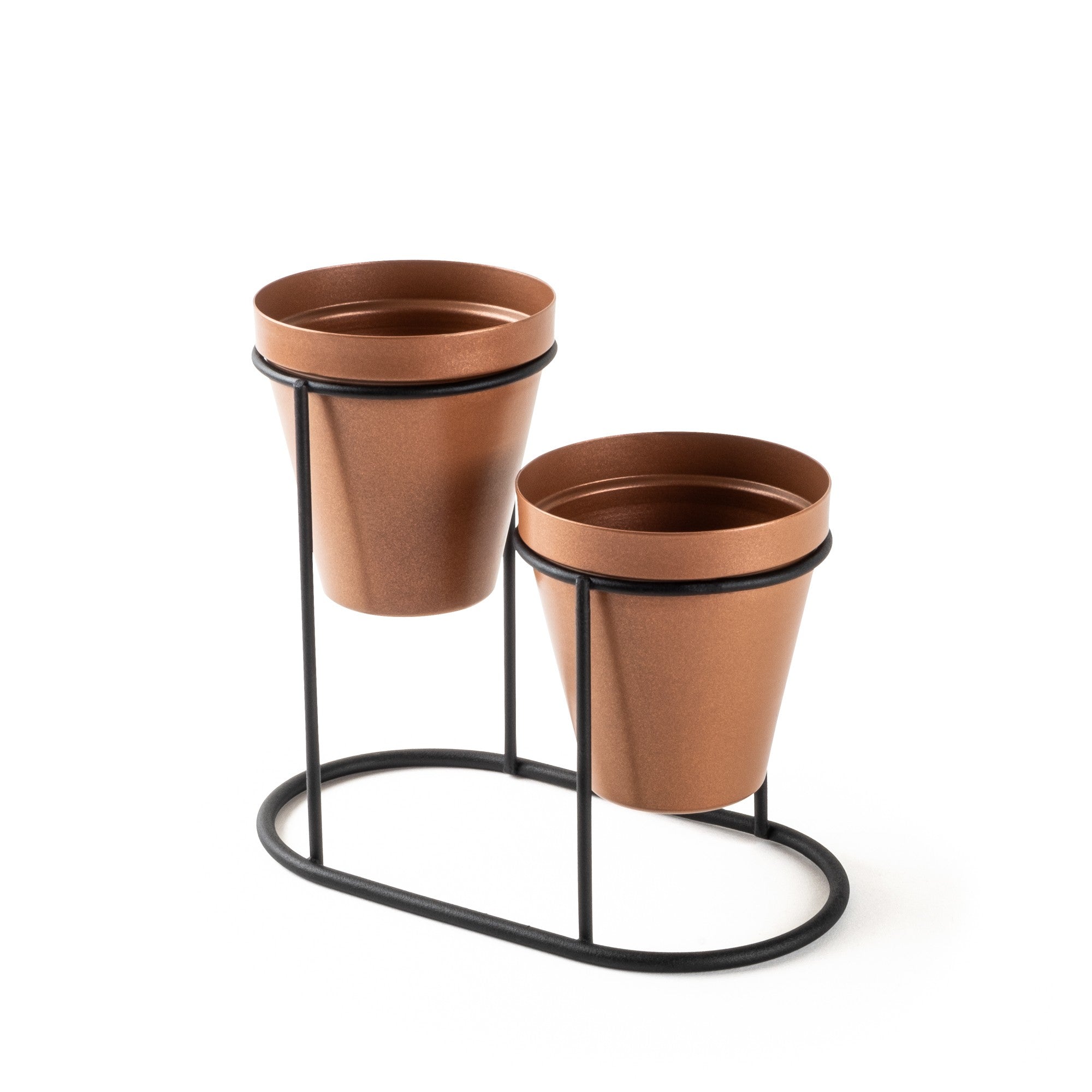Dekoratives Objekt aus Kupfer und schwarzem Metall – Design 1160