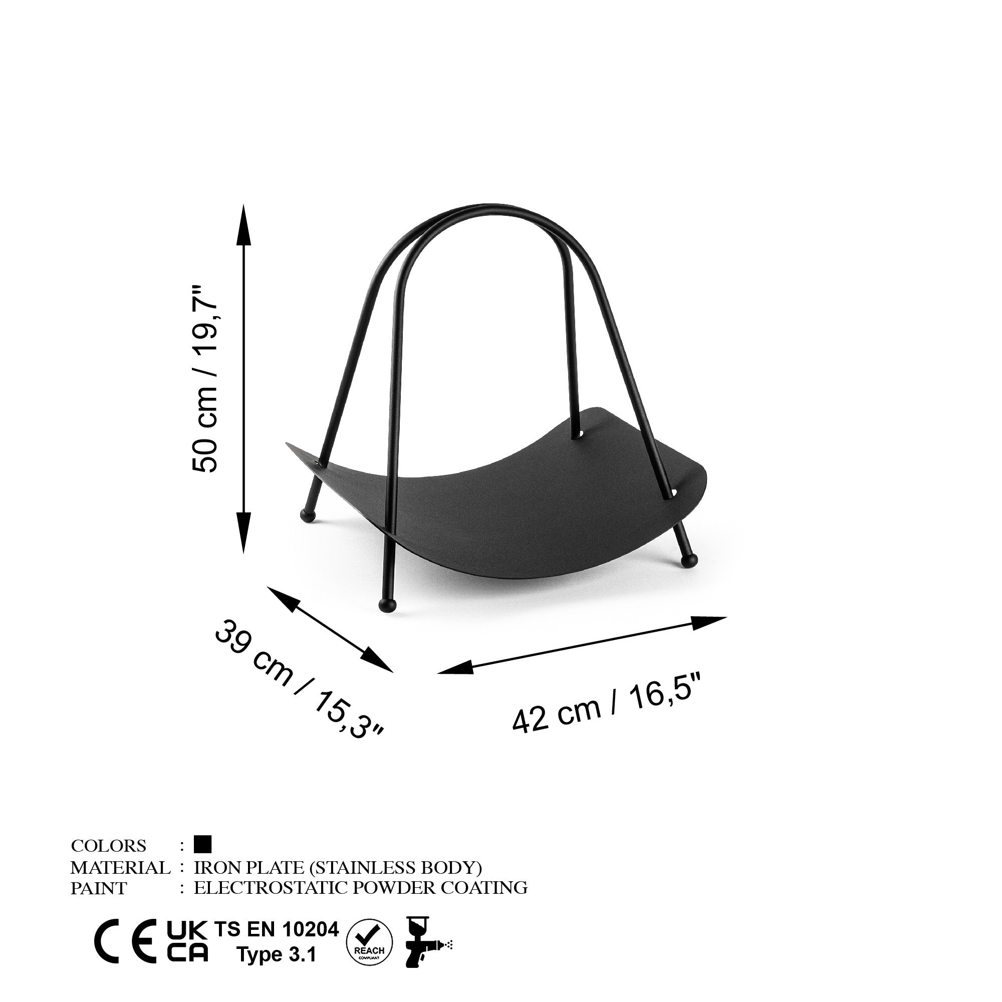 Decorative Metal Accessory Black | 247HFM1163