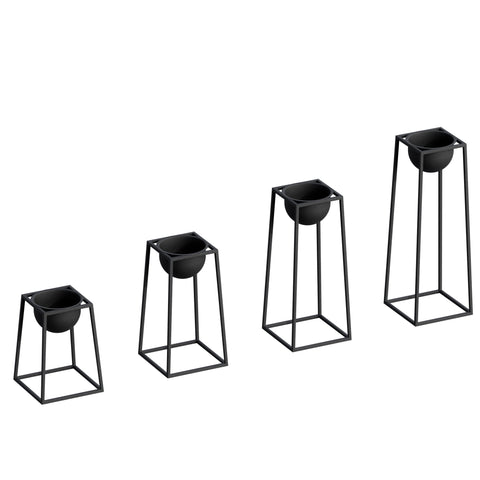 Black Metal Decorative Pot – Design 1164