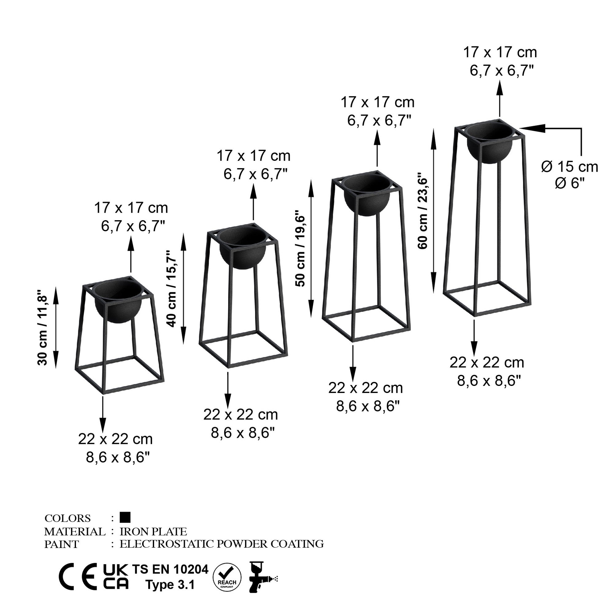 Decorative Pot METAL | 247HFM1164