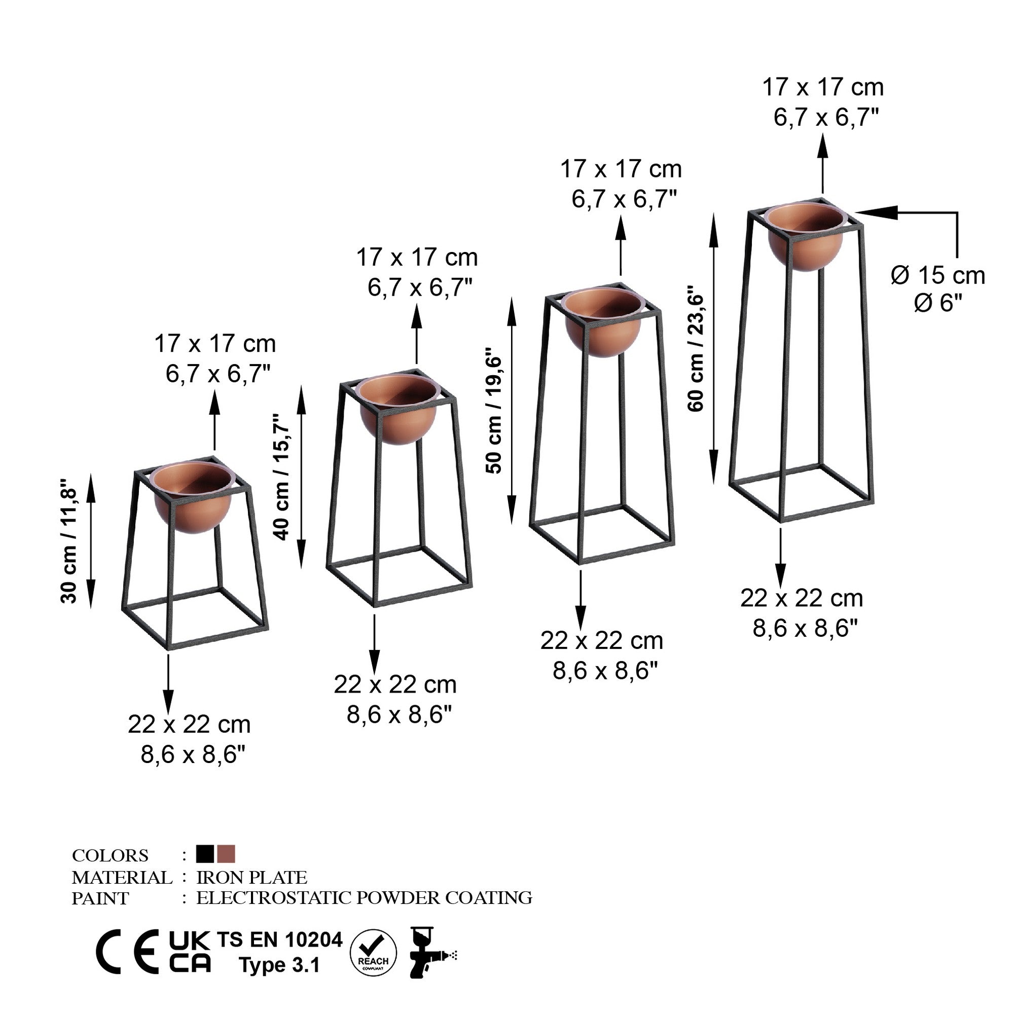 Decorative Pot METAL | 247HFM1166