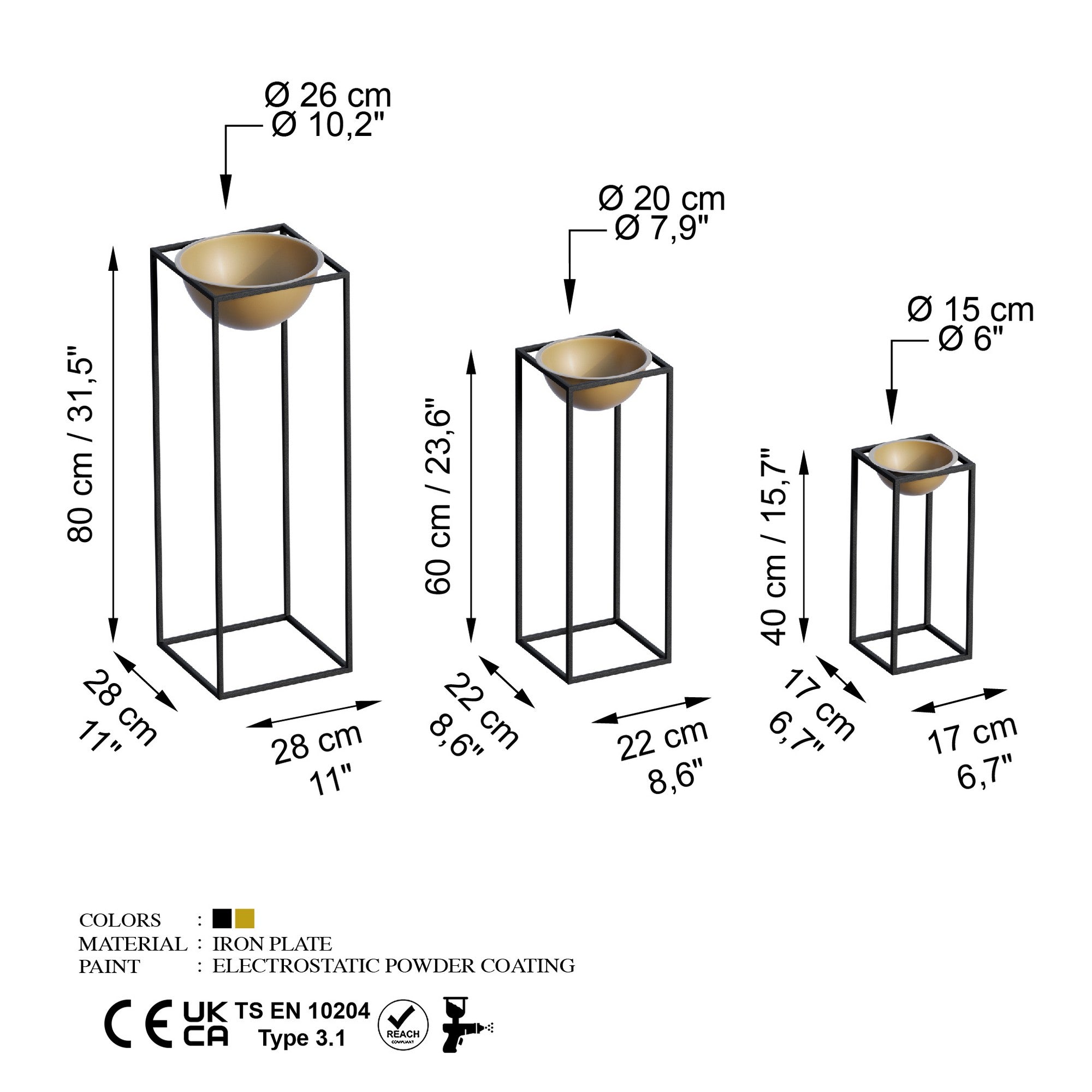 Decorative Pot METAL | 247HFM1169