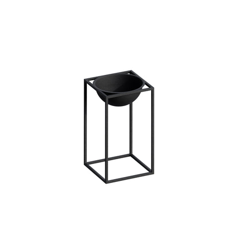 Pot décoratif en métal noir – Modèle 1180