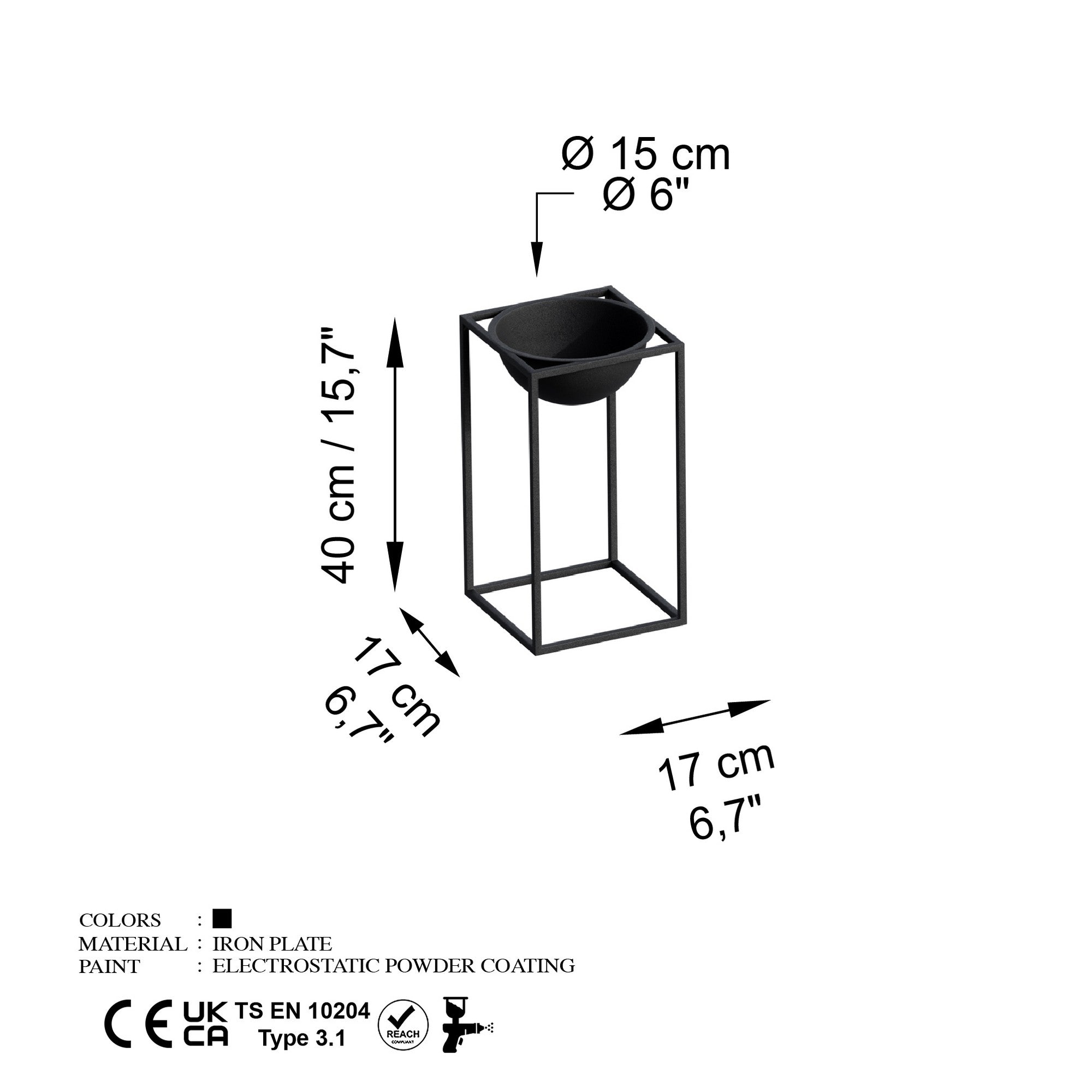 Decorative Pot METAL | 247HFM1180