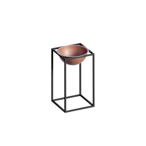 Black and Copper Metal Decorative Pot – Design 1182