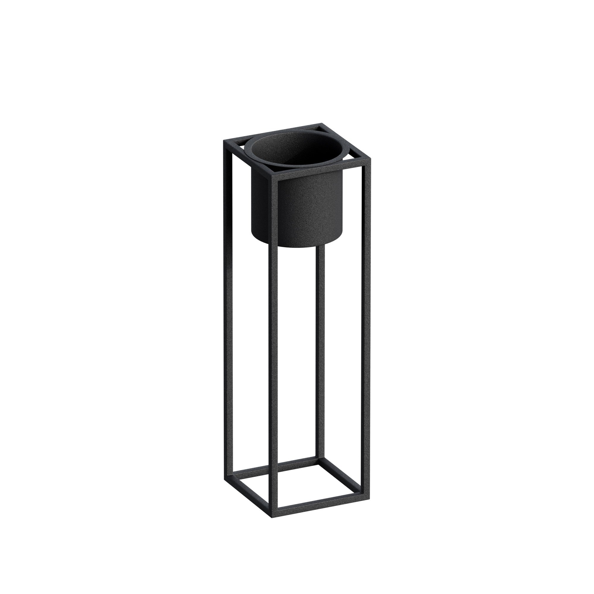 Schwarzer Metall-Dektopf – Design 1184