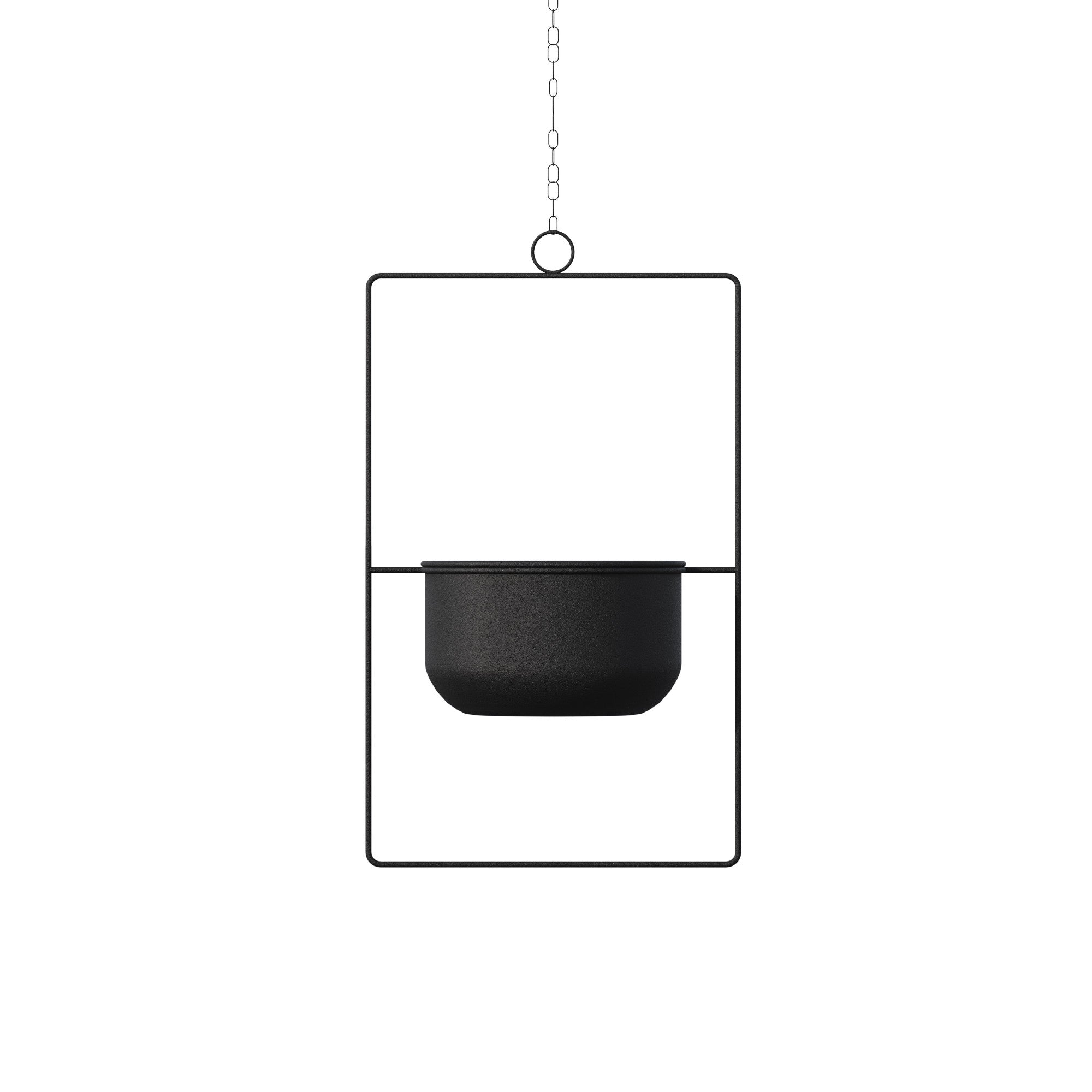 Black Metal Decorative Pot – Design 1205