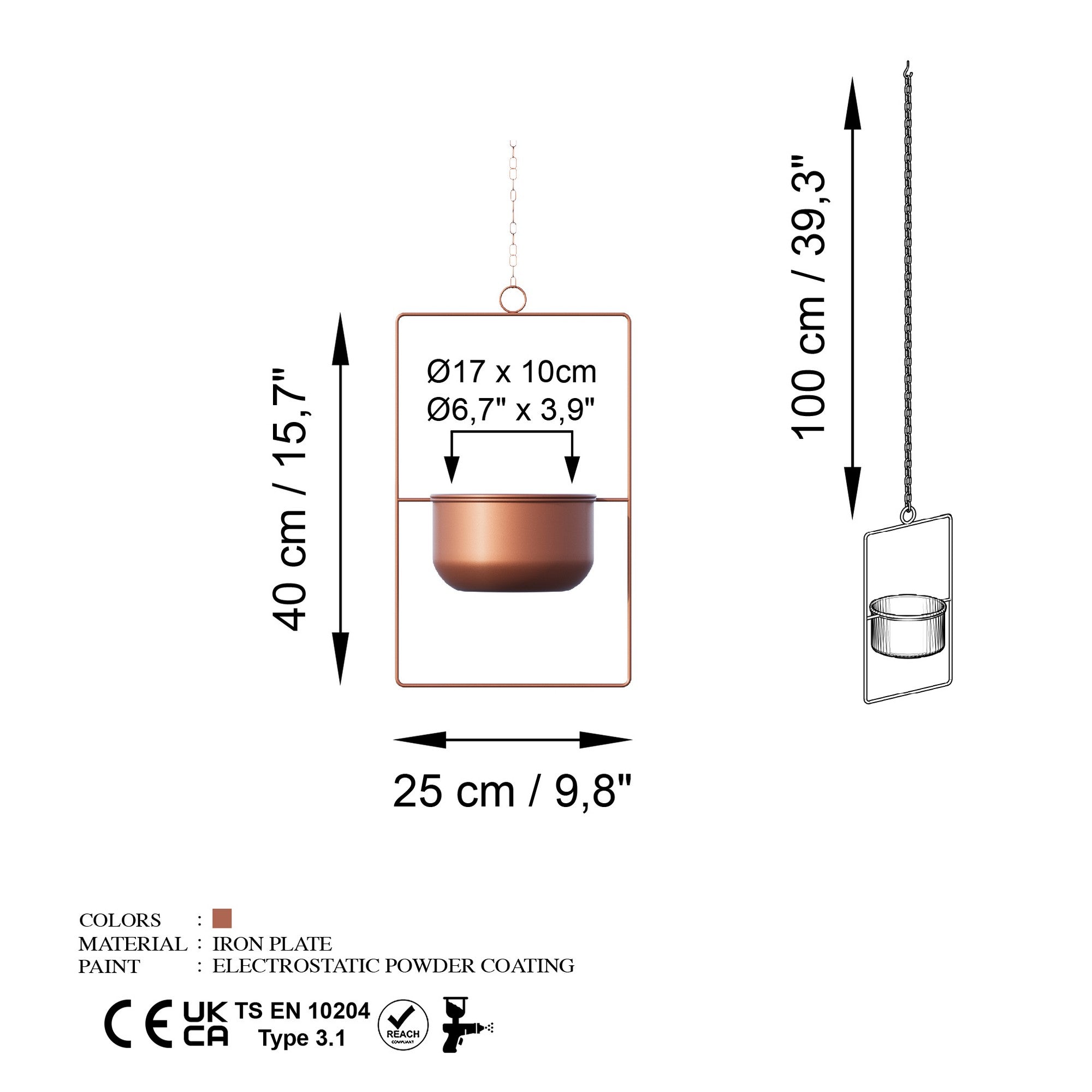 Decorative Pot METAL | 247HFM1207