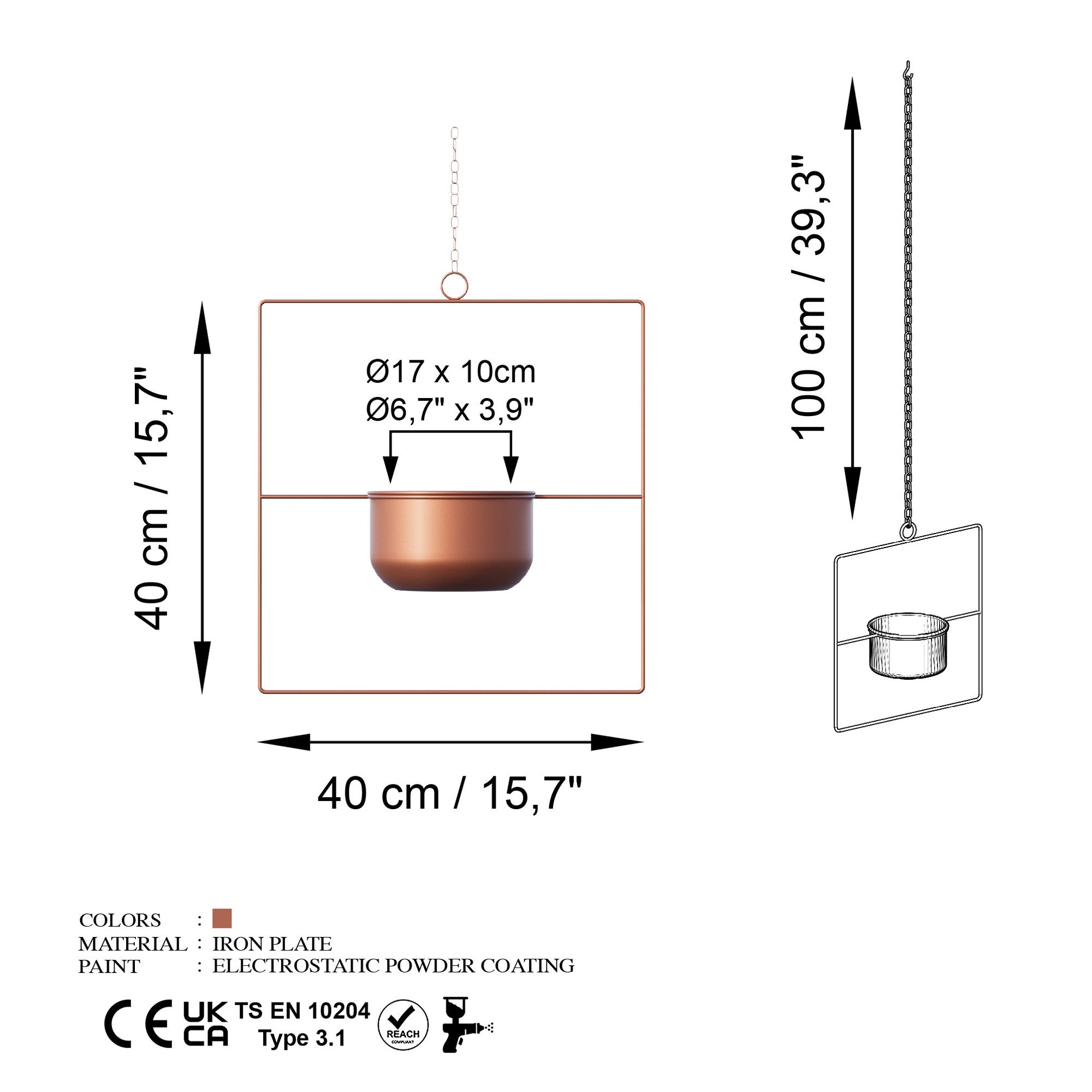 Decorative Pot METAL | 247HFM1211