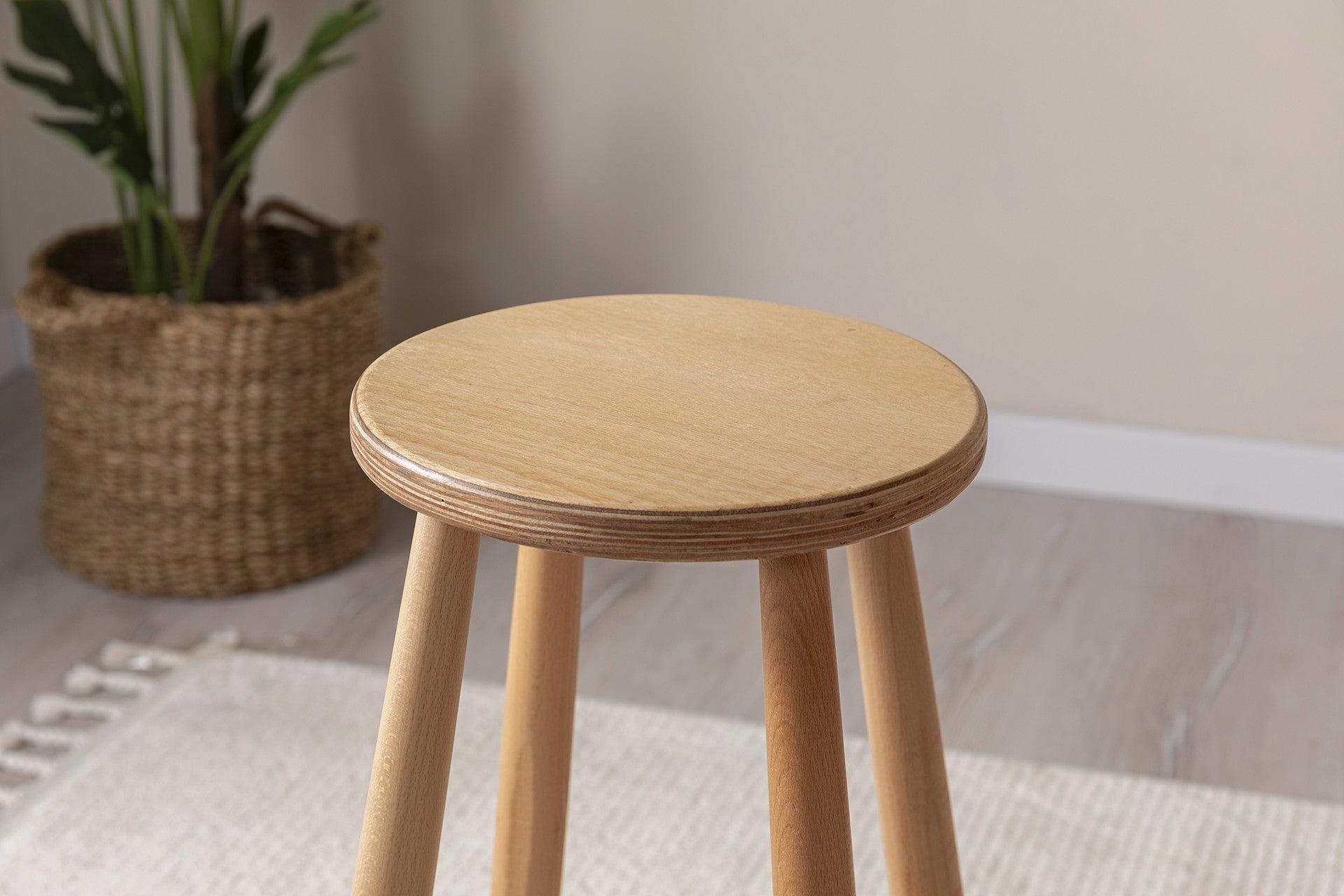 Hestia Beech Wood Bar Stool in Beech – product image 3