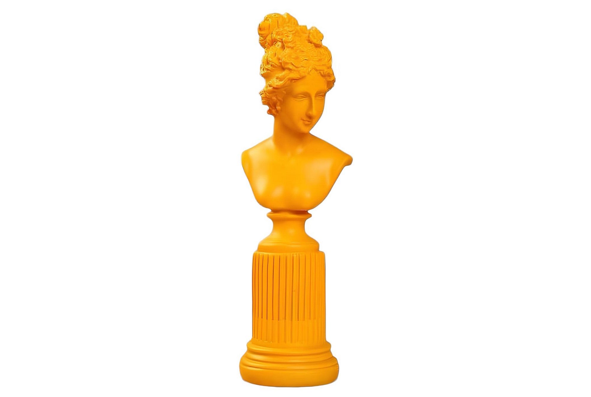 Élément décoratif orange en polyester