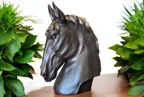 Objet décoratif en résine marron – 15 cm