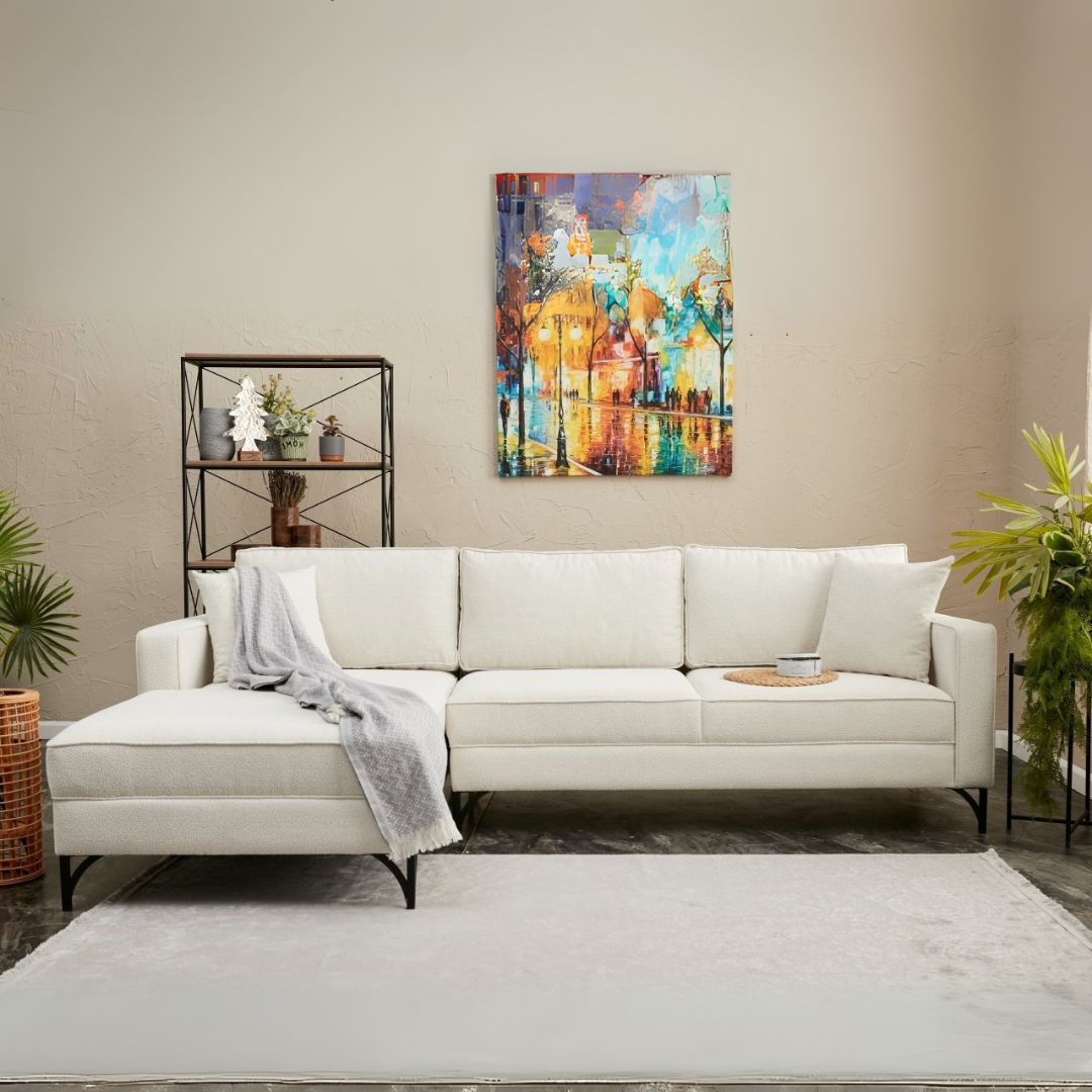 Berlin – Cream
Black L Shape Corner Sofa | Designer Sectional for Living Room