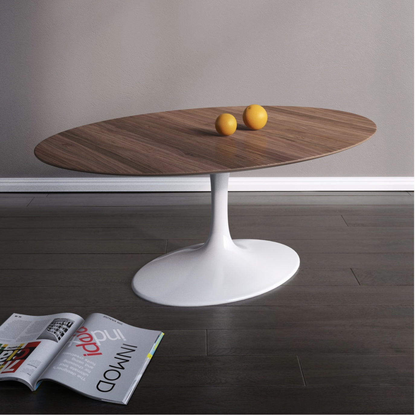 Oval coffee table Tulip - Eero Saarinen Inspiration