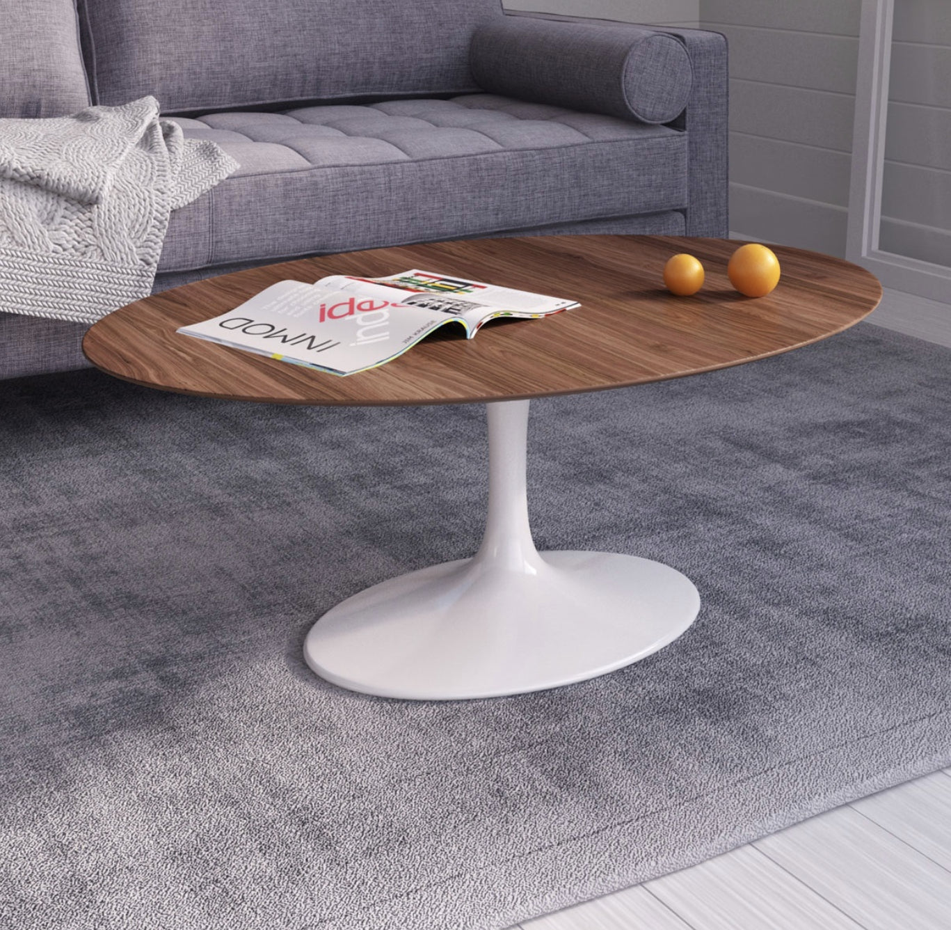 Oval coffee table Tulip - Eero Saarinen Inspiration