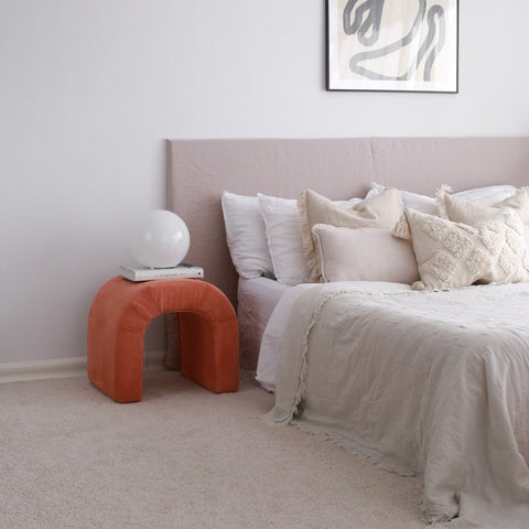 Nu  | Coral Pouffe – Modern Upholstered Ottoman