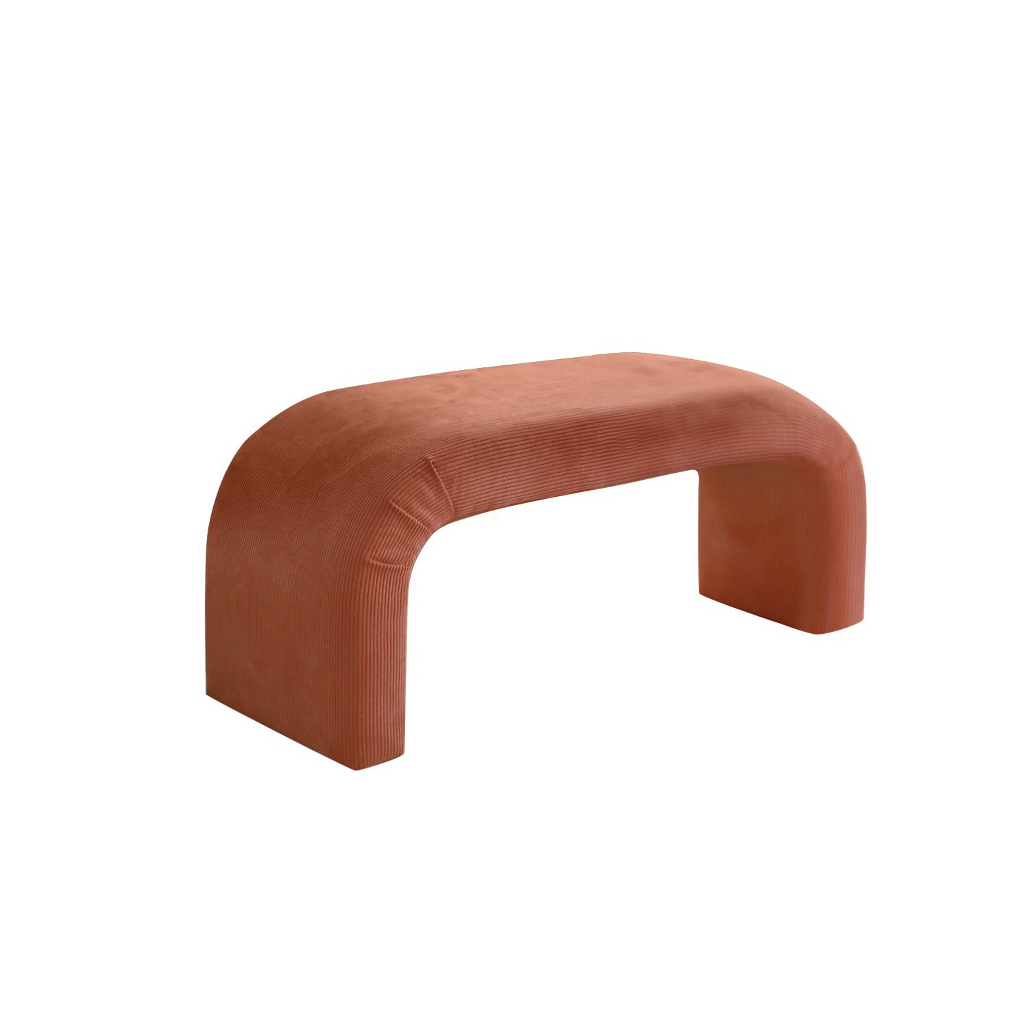 Nu Bench - | Coral Pouffe – Modern Upholstered Ottoman