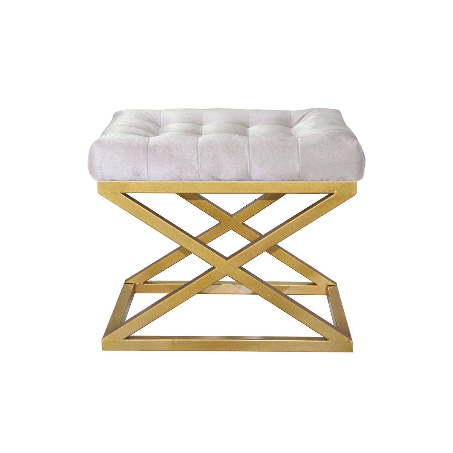 Capraz e | Gold
White Pouffe – Modern Upholstered Ottoman