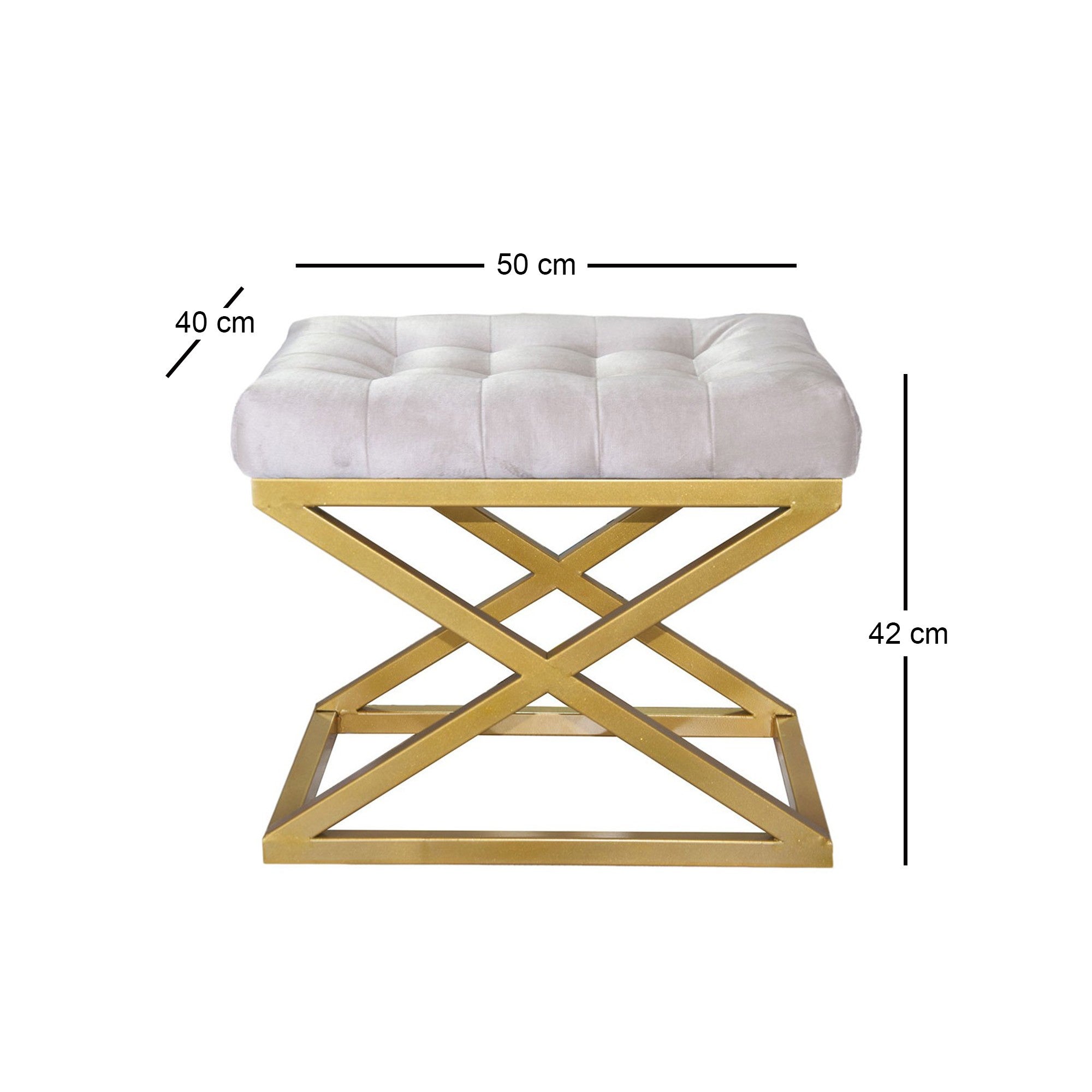 Capraz e | Gold
White Pouffe – Modern Upholstered Ottoman