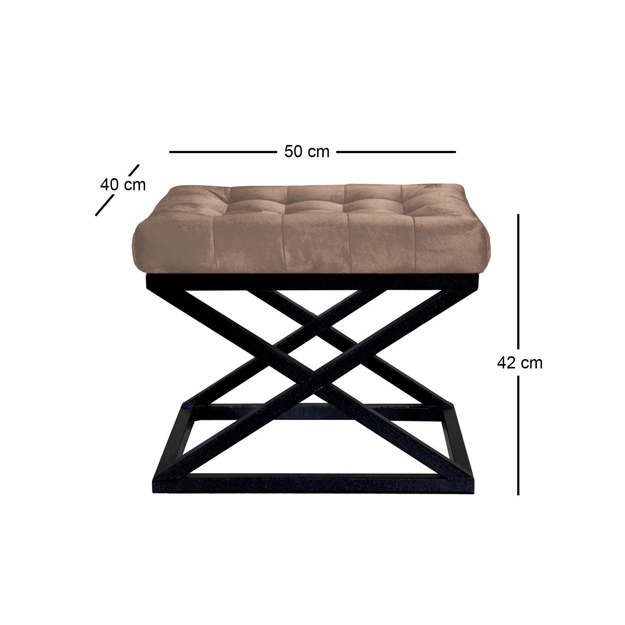 Capraz | Black
Brown Pouffe – Modern Upholstered Ottoman