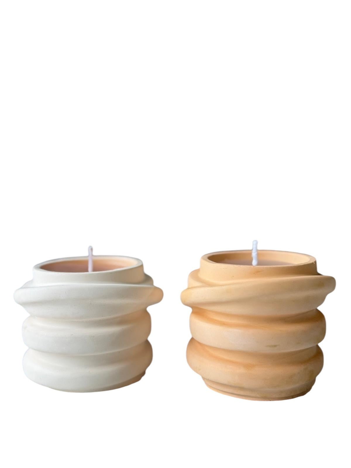 Candle Set of 2 CONCRETE | 447FLD1132