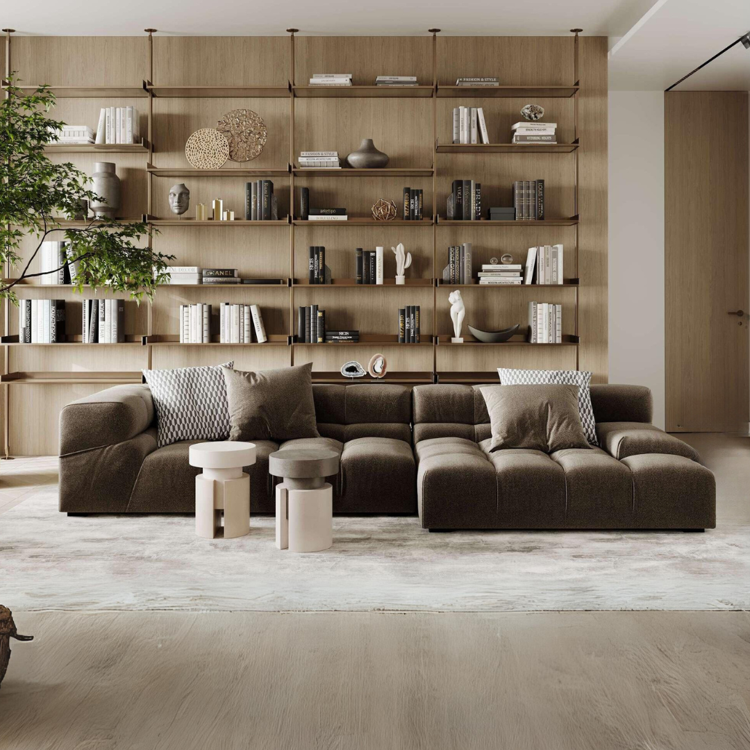 Left-Hand Low Armrest Corner Module for Tully Modular Sofa